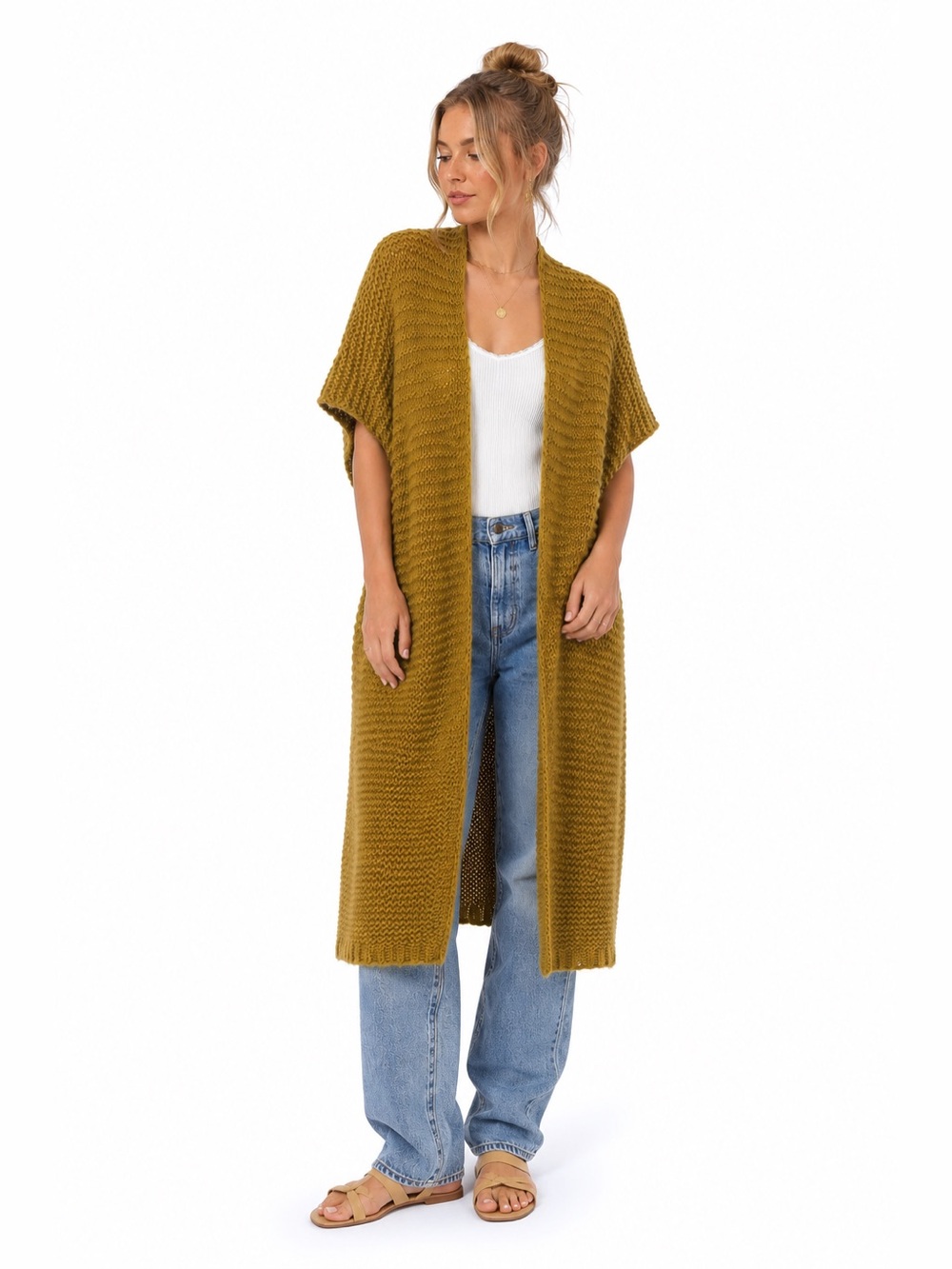 Anthropologie Do Everything In Love Oversized Long Knit Cardigan One Size